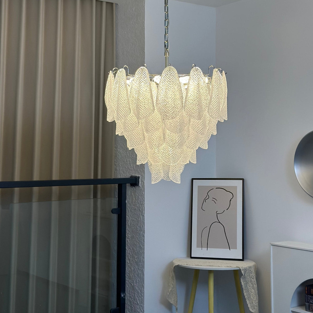 Murano Glass Teardrop Chandelier — Chandelier | Maison Monashee — view 3