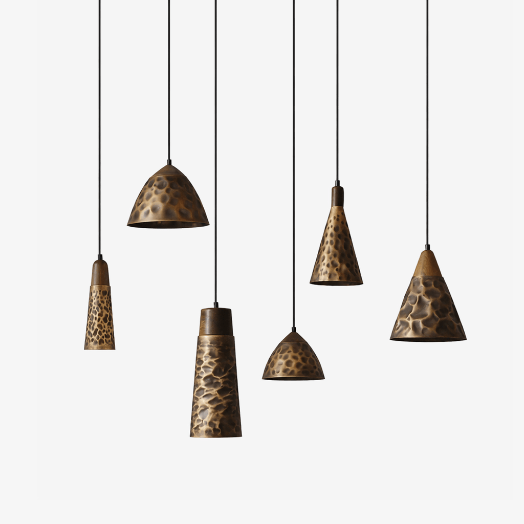 Hammered Brass Pendant Light — Pendant Light | Maison Monashee