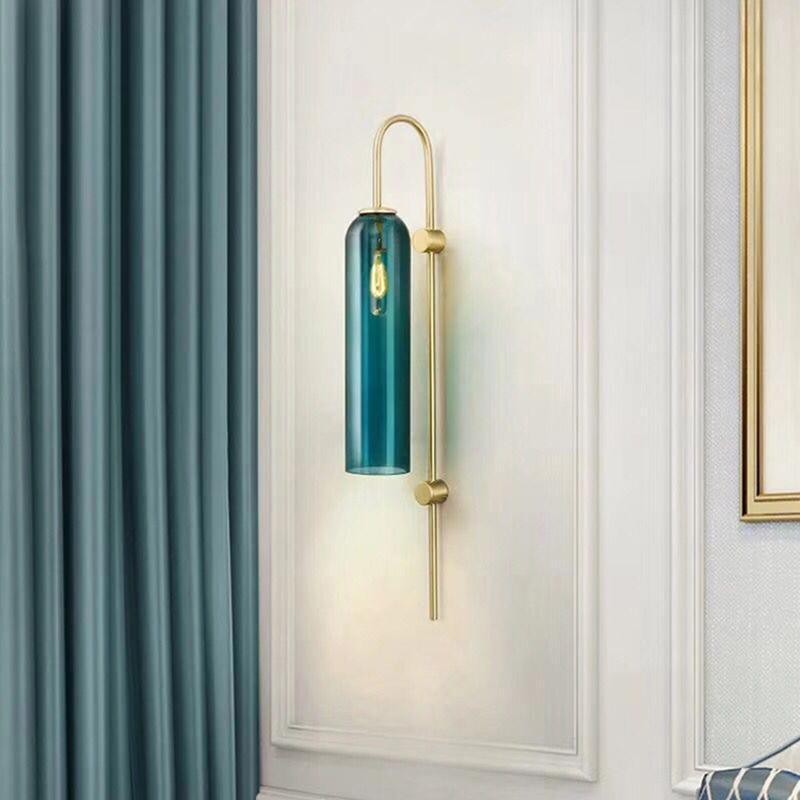 Glass Cylinder Wall Sconce — Wall Sconce | Maison Monashee — view 30