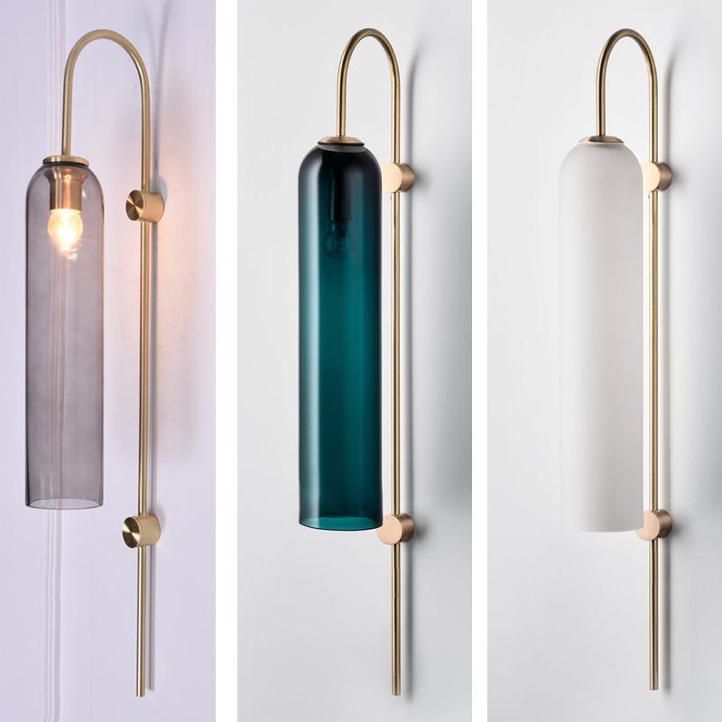 Glass Cylinder Wall Sconce — Wall Sconce | Maison Monashee — view 19