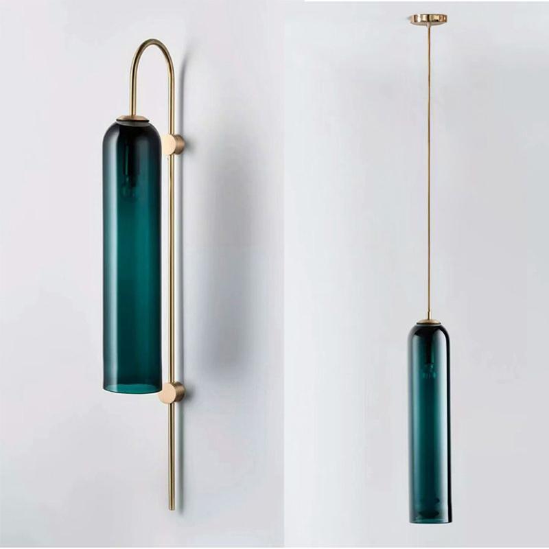 Glass Cylinder Wall Sconce — Wall Sconce | Maison Monashee — view 20