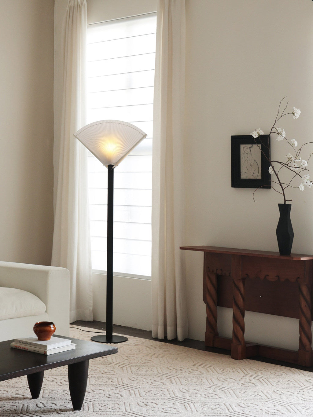 Black Uplight Floor Lamp — Floor Lamp | Maison Monashee — view 2