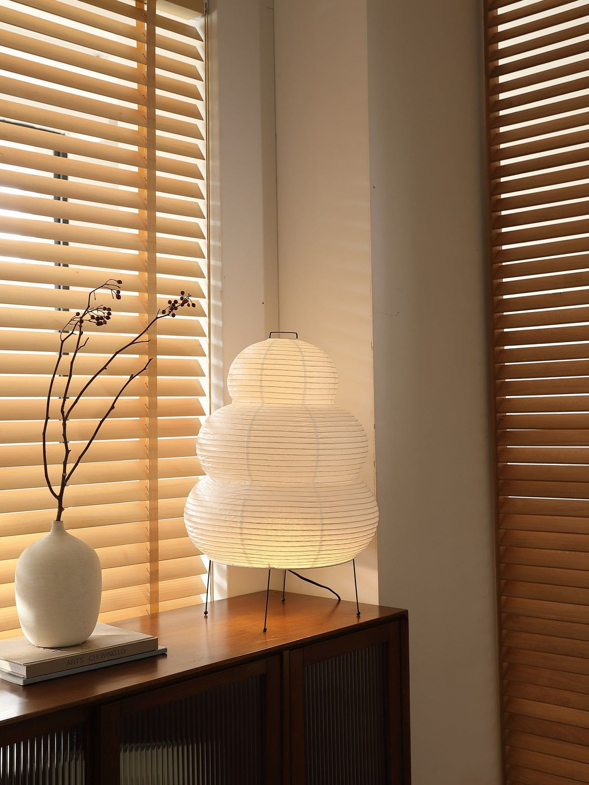 Japanese Lantern Table Lamp — Table Lamp | Maison Monashee — view 81