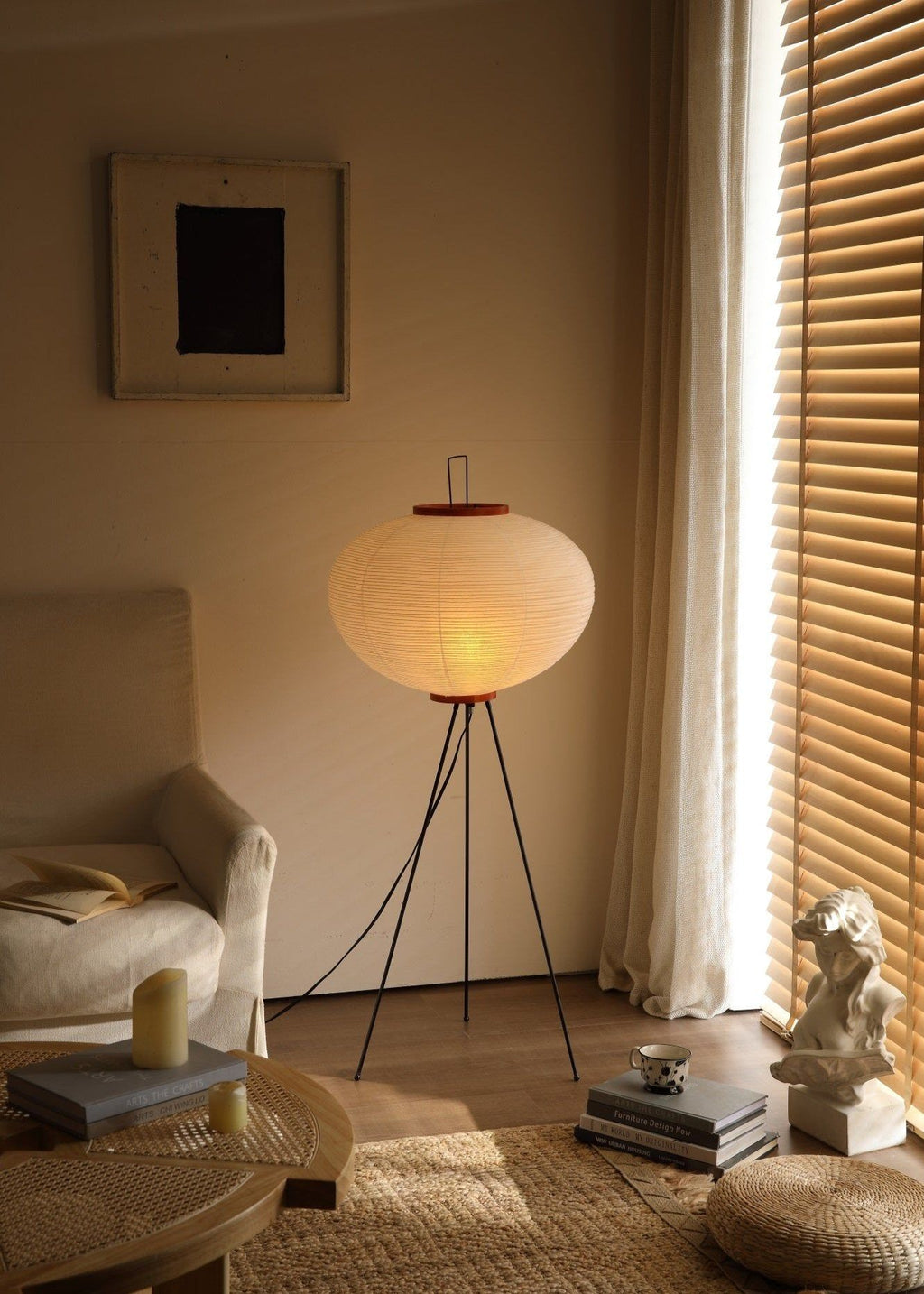 Rice Paper Floor Lamp — Floor Lamp | Maison Monashee — view 21