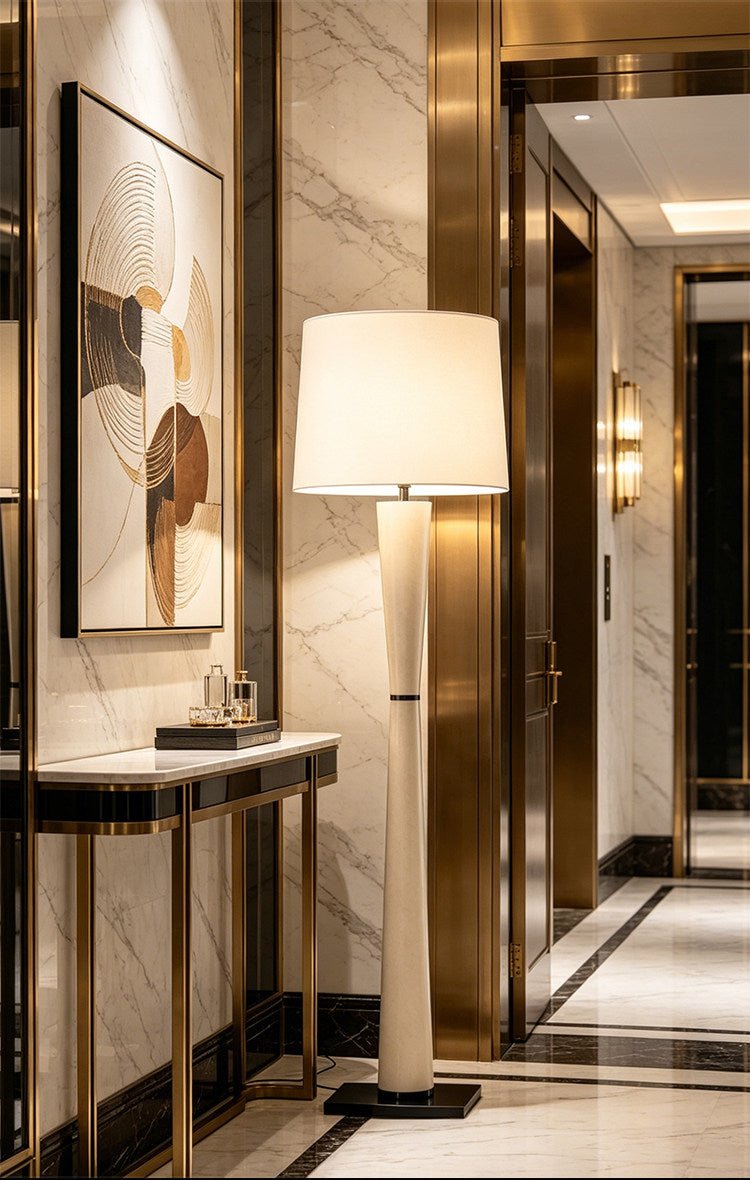 Leather Wrapped Floor Lamp — Floor Lamp | Maison Monashee — view 10
