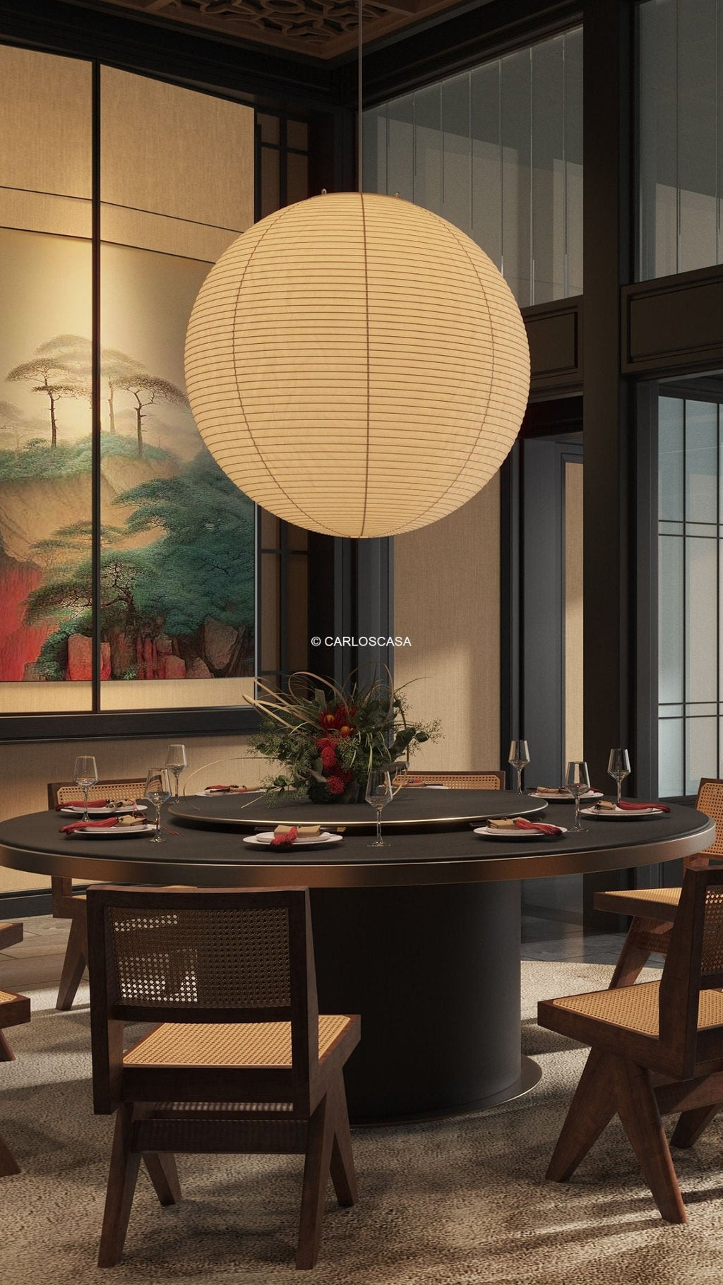 Round Lantern Pendant Light — Pendant Light | Maison Monashee — view 59