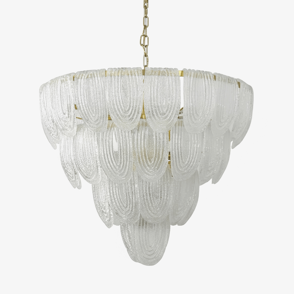 Brushed Gold Dining Room Chandelier — Chandelier | Maison Monashee — view 17