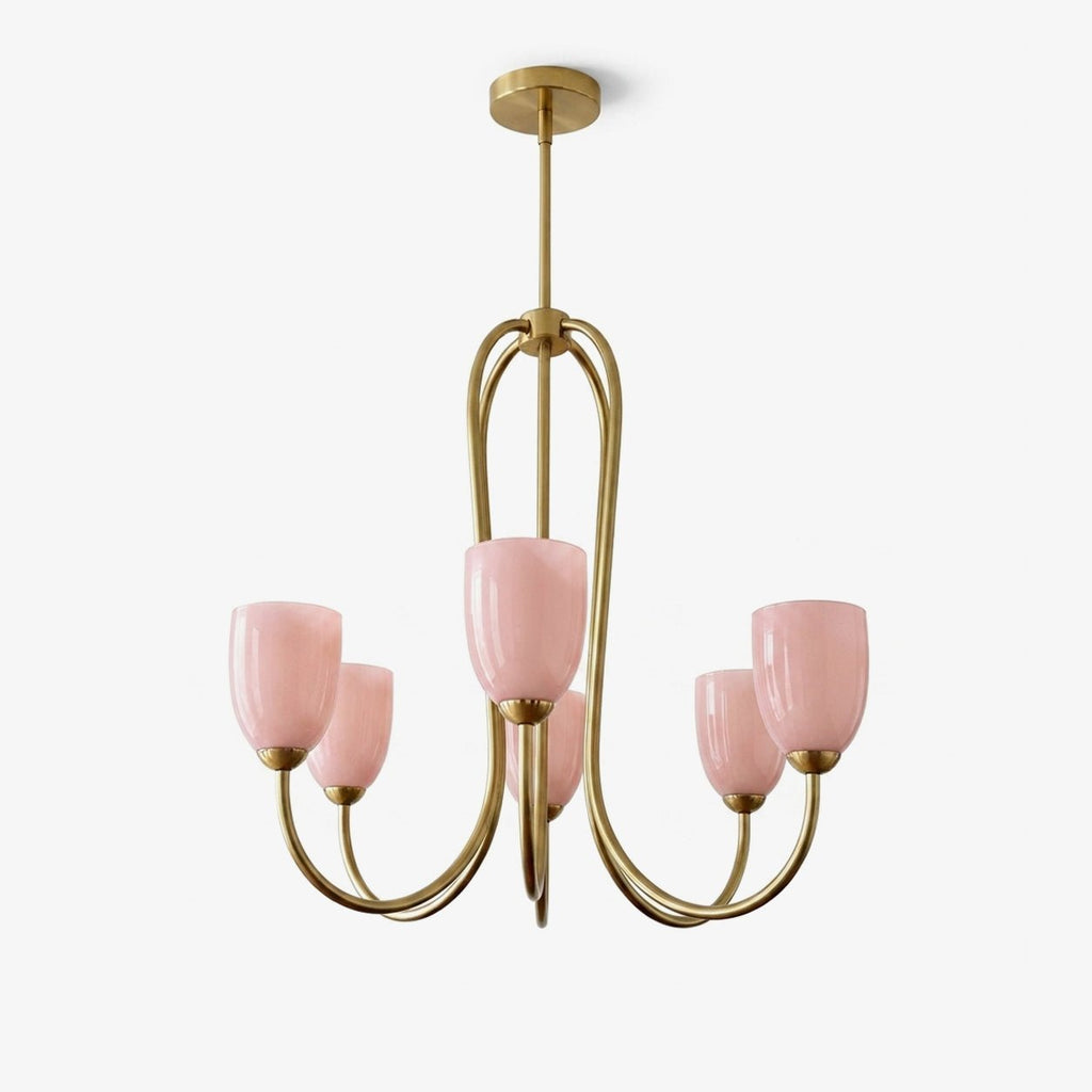 Gold Tulip Chandelier — Chandelier | Maison Monashee