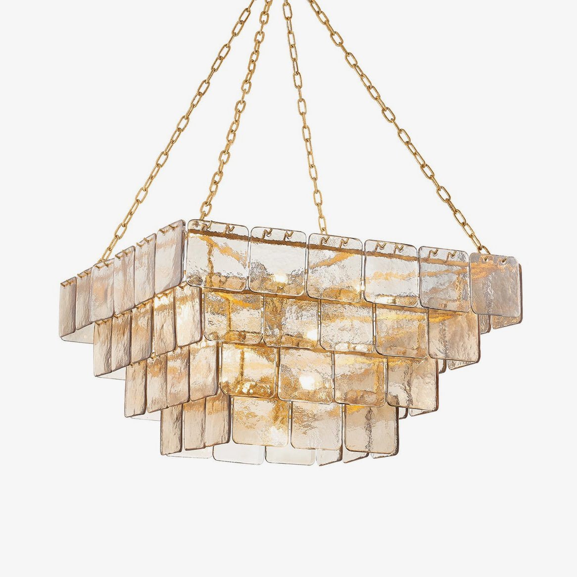 Square Glass Chandelier — Chandelier | Maison Monashee