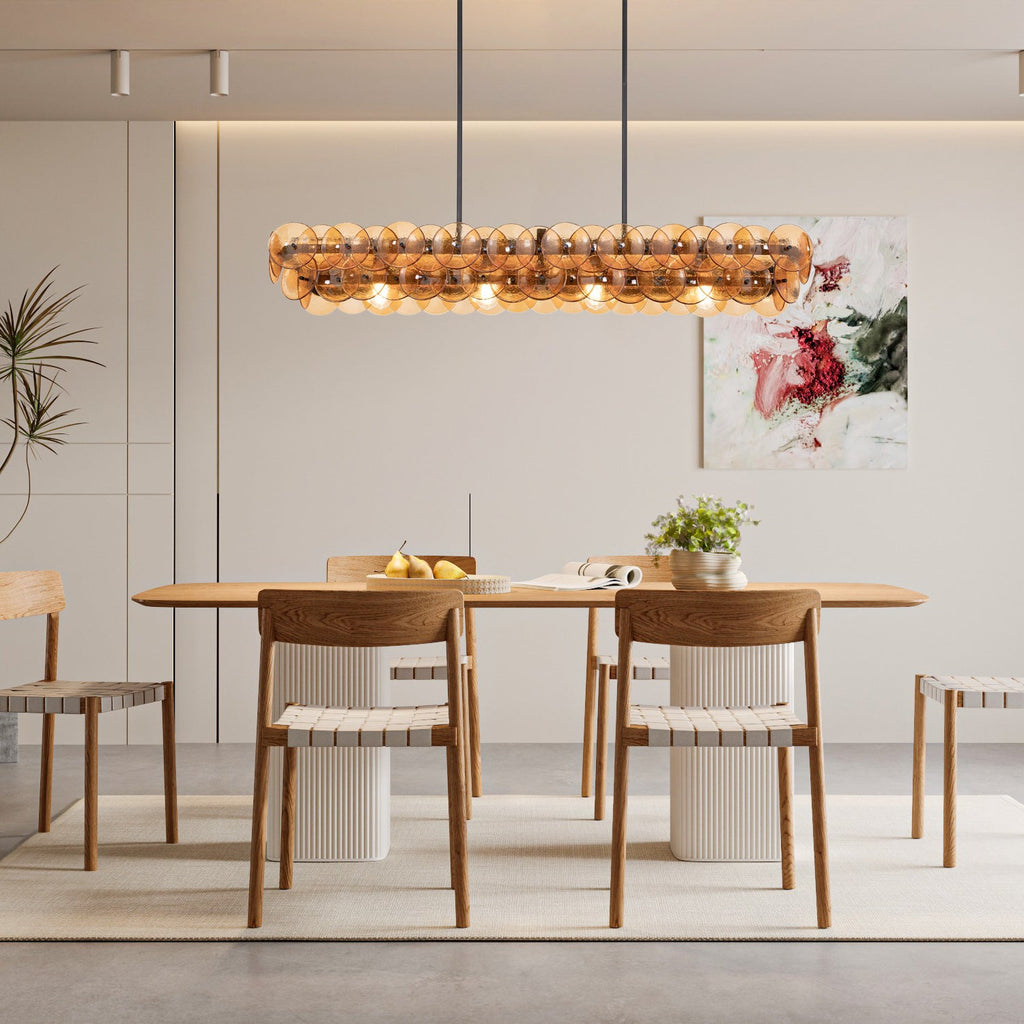 Rectangular Linear Chandelier — Chandelier | Maison Monashee — view 2