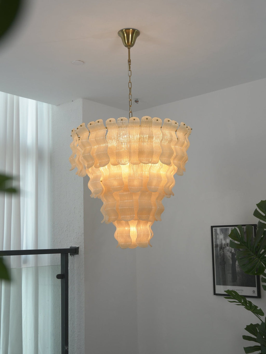 Antique Glass Chandelier — Chandelier | Maison Monashee — view 13