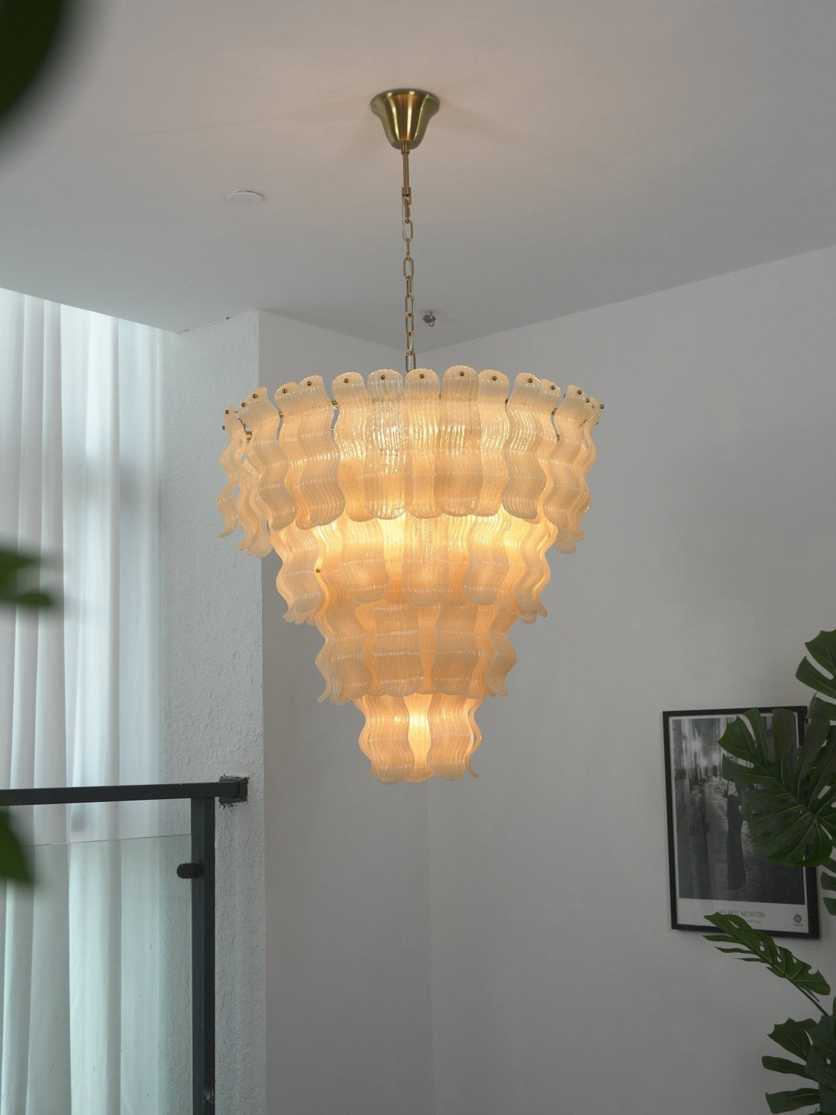 Antique Glass Chandelier — Chandelier | Maison Monashee — view 13