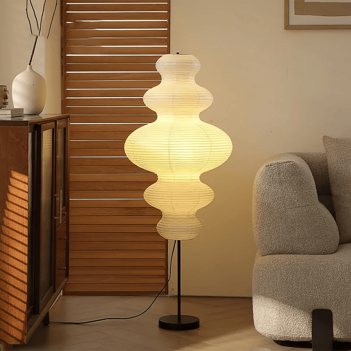 Paper Column Floor Lamp — Floor Lamp | Maison Monashee — view 2