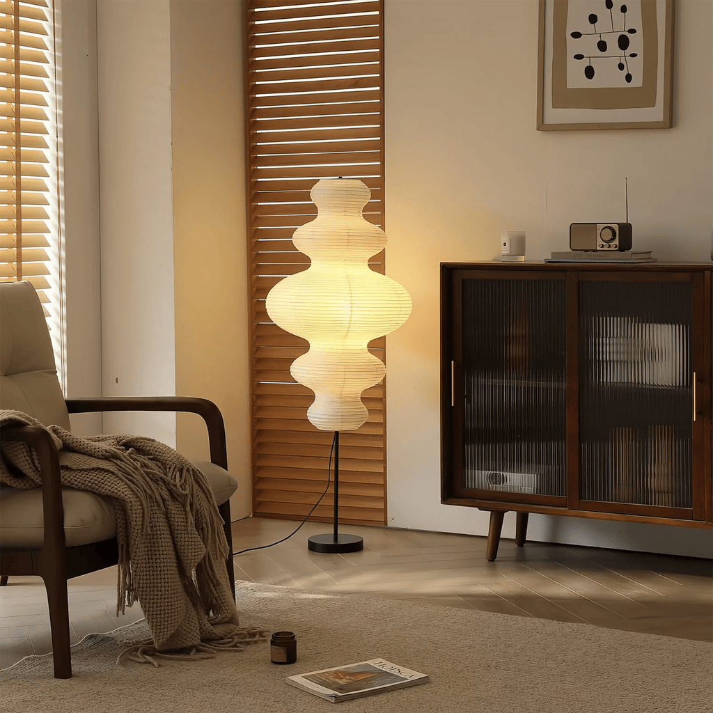 Paper Column Floor Lamp — Floor Lamp | Maison Monashee — view 4