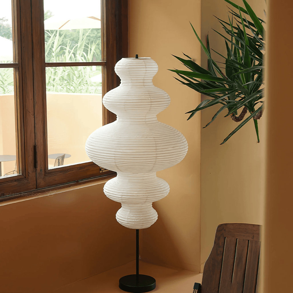 Paper Column Floor Lamp — Floor Lamp | Maison Monashee — view 9