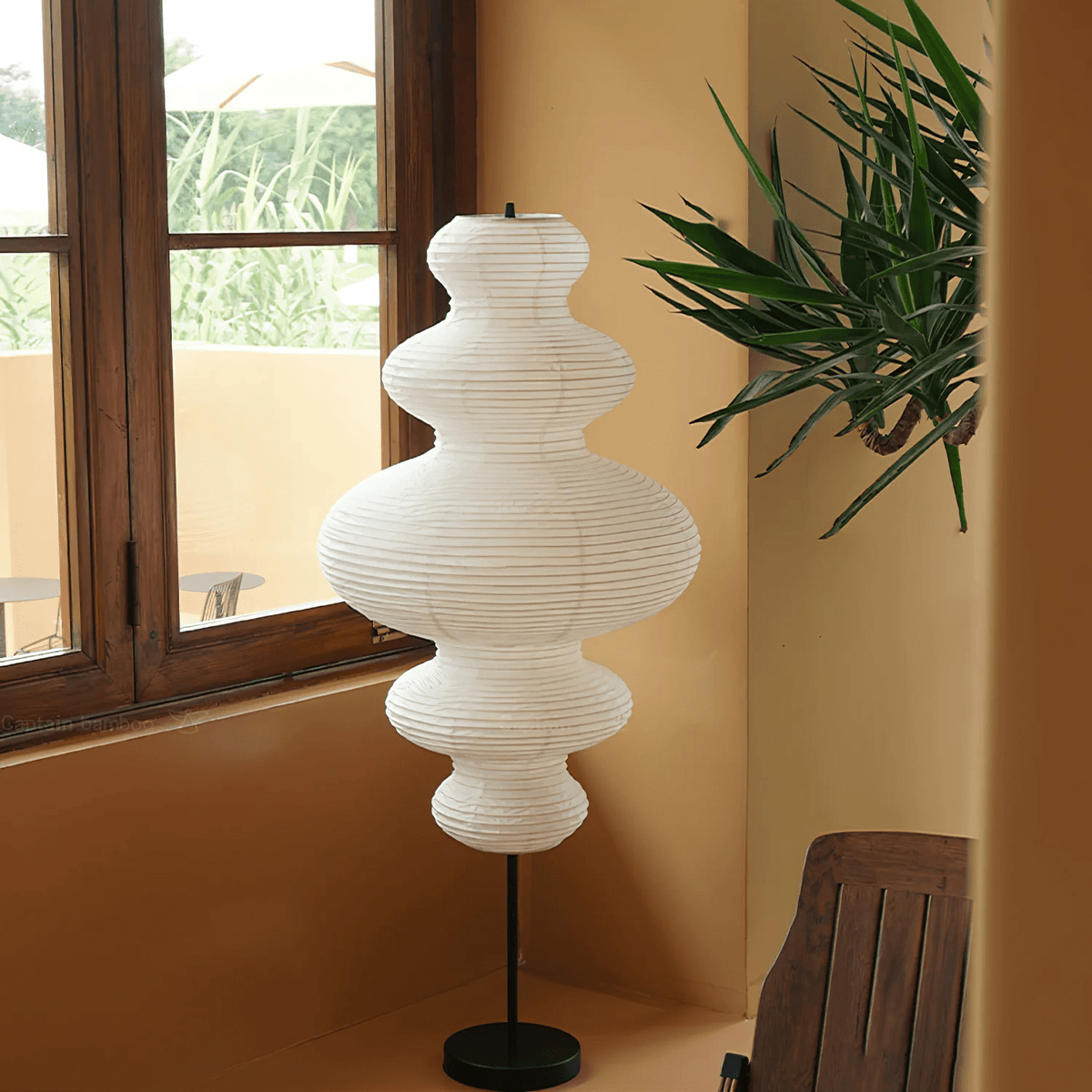 Paper Column Floor Lamp — Floor Lamp | Maison Monashee — view 9