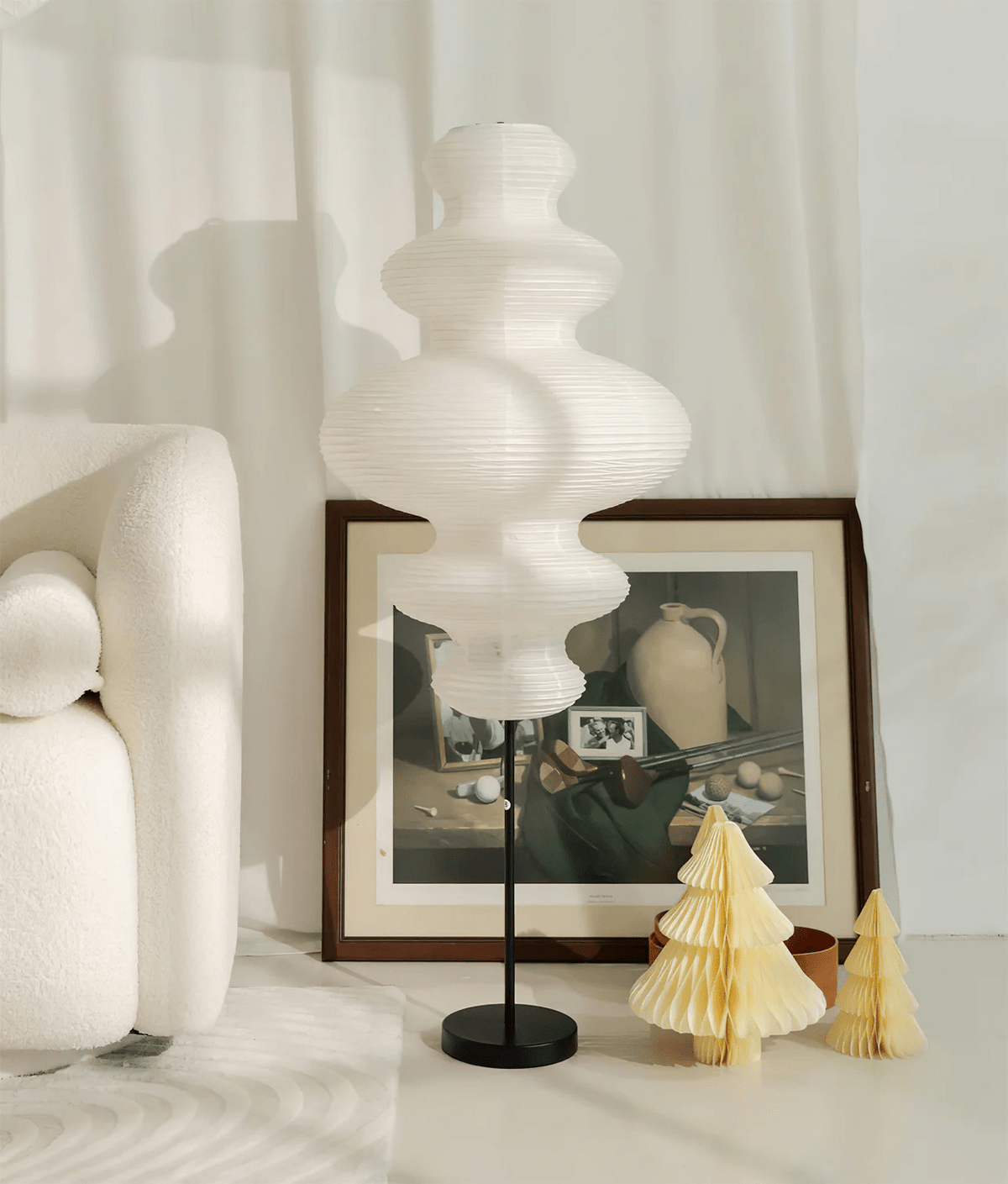 Paper Column Floor Lamp — Floor Lamp | Maison Monashee — view 5