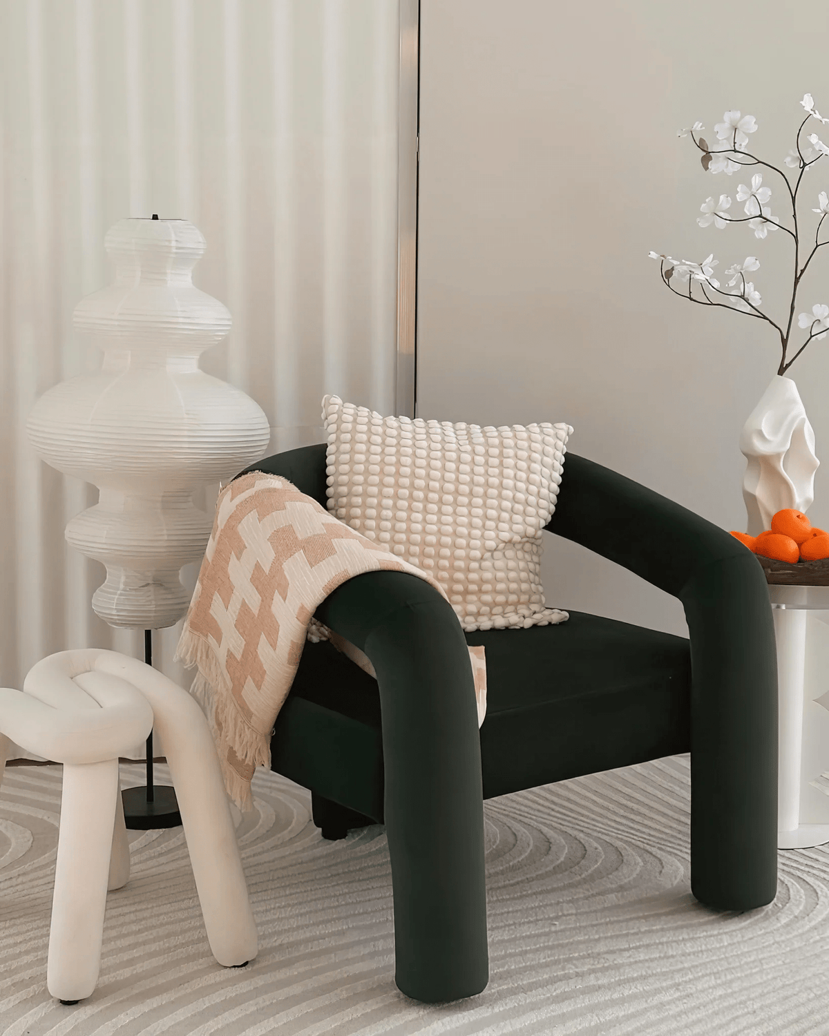 Paper Column Floor Lamp — Floor Lamp | Maison Monashee — view 7
