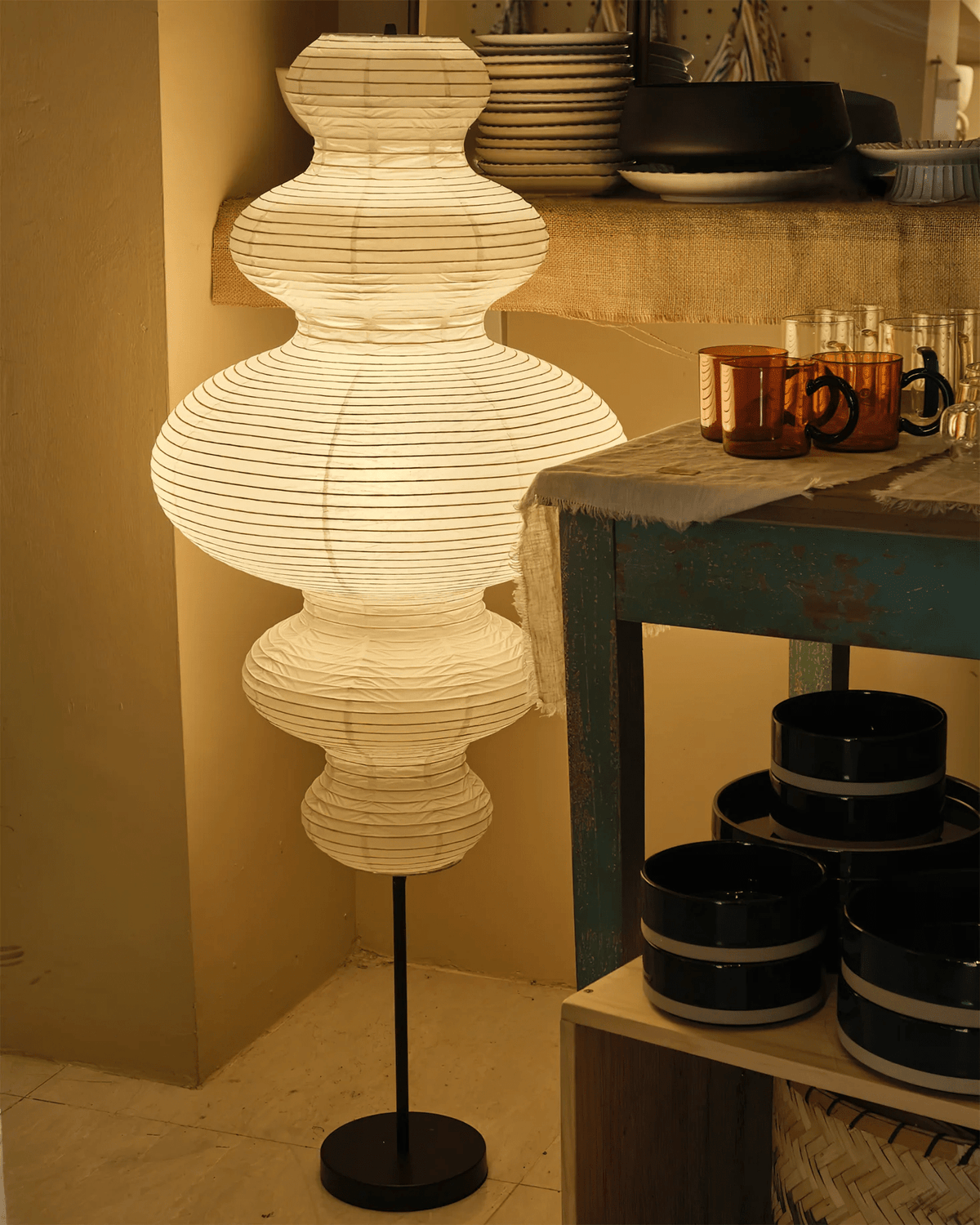 Paper Column Floor Lamp — Floor Lamp | Maison Monashee — view 10