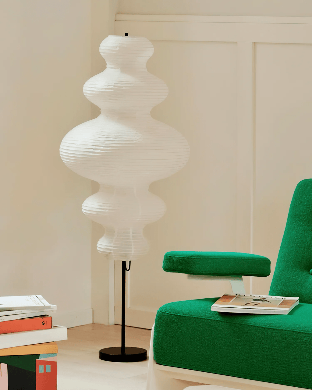 Paper Column Floor Lamp — Floor Lamp | Maison Monashee — view 12