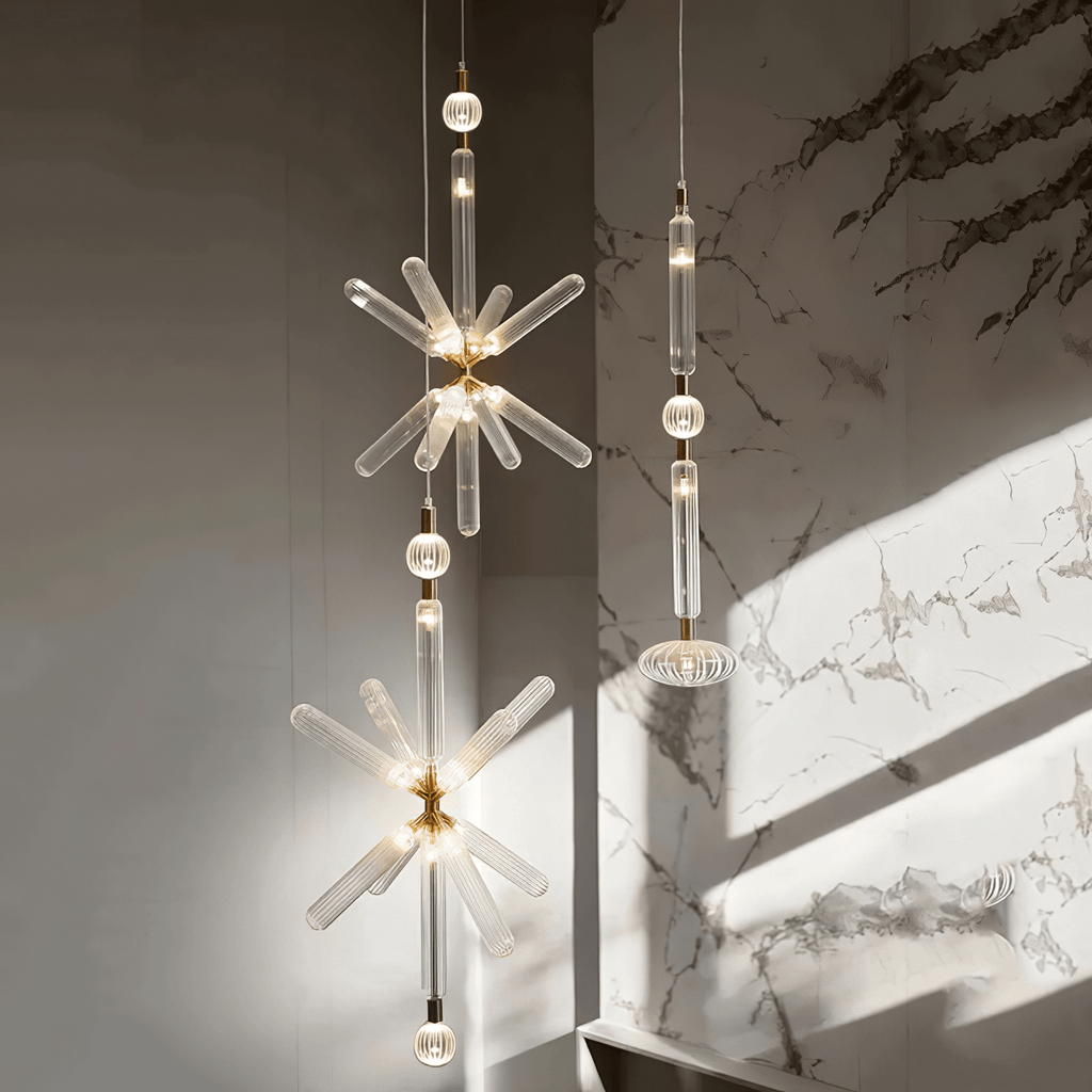 Gold Cylinder Pendant Light — Pendant Light | Maison Monashee — view 2
