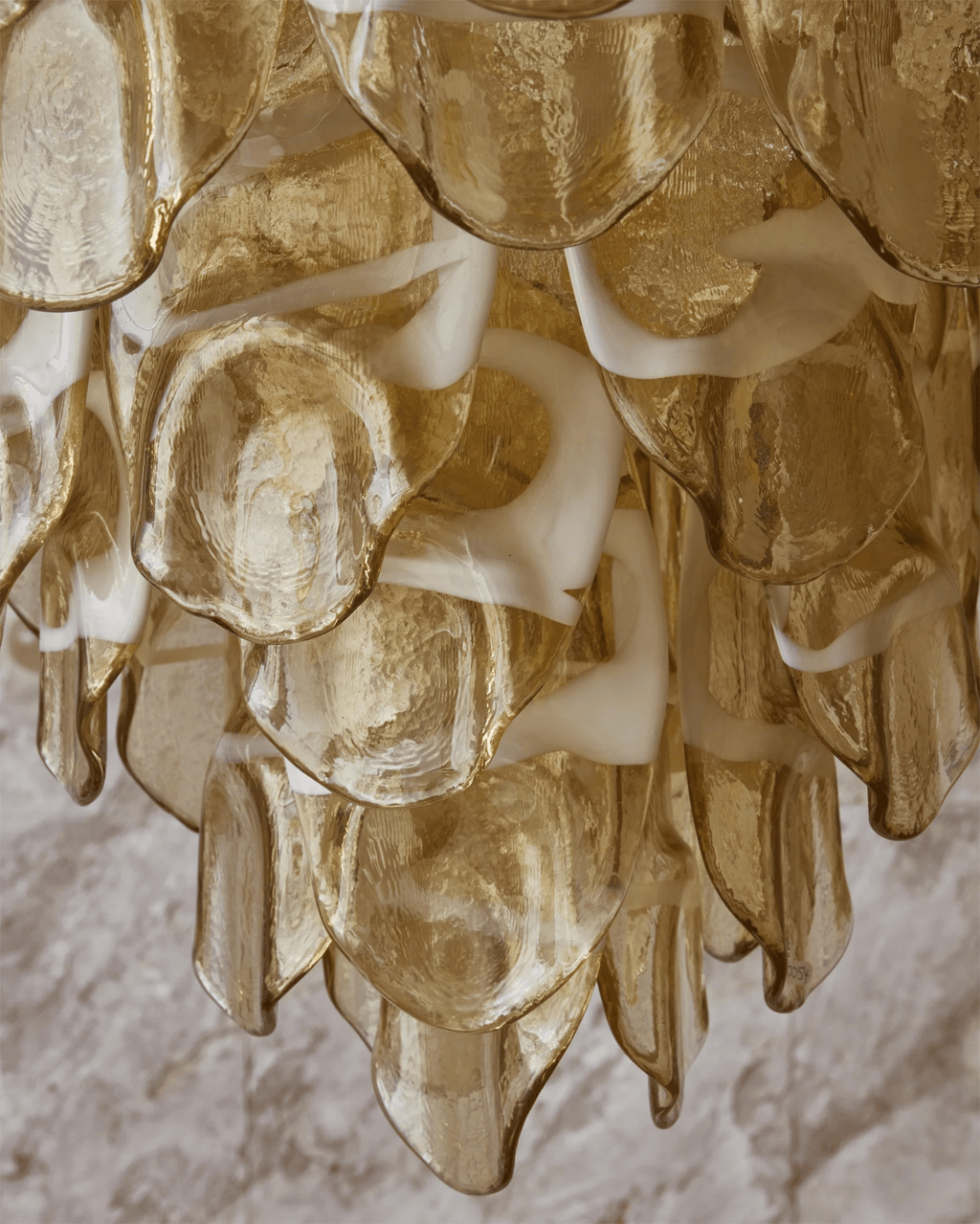 Yellow Glass Chandelier — Chandelier | Maison Monashee — view 16