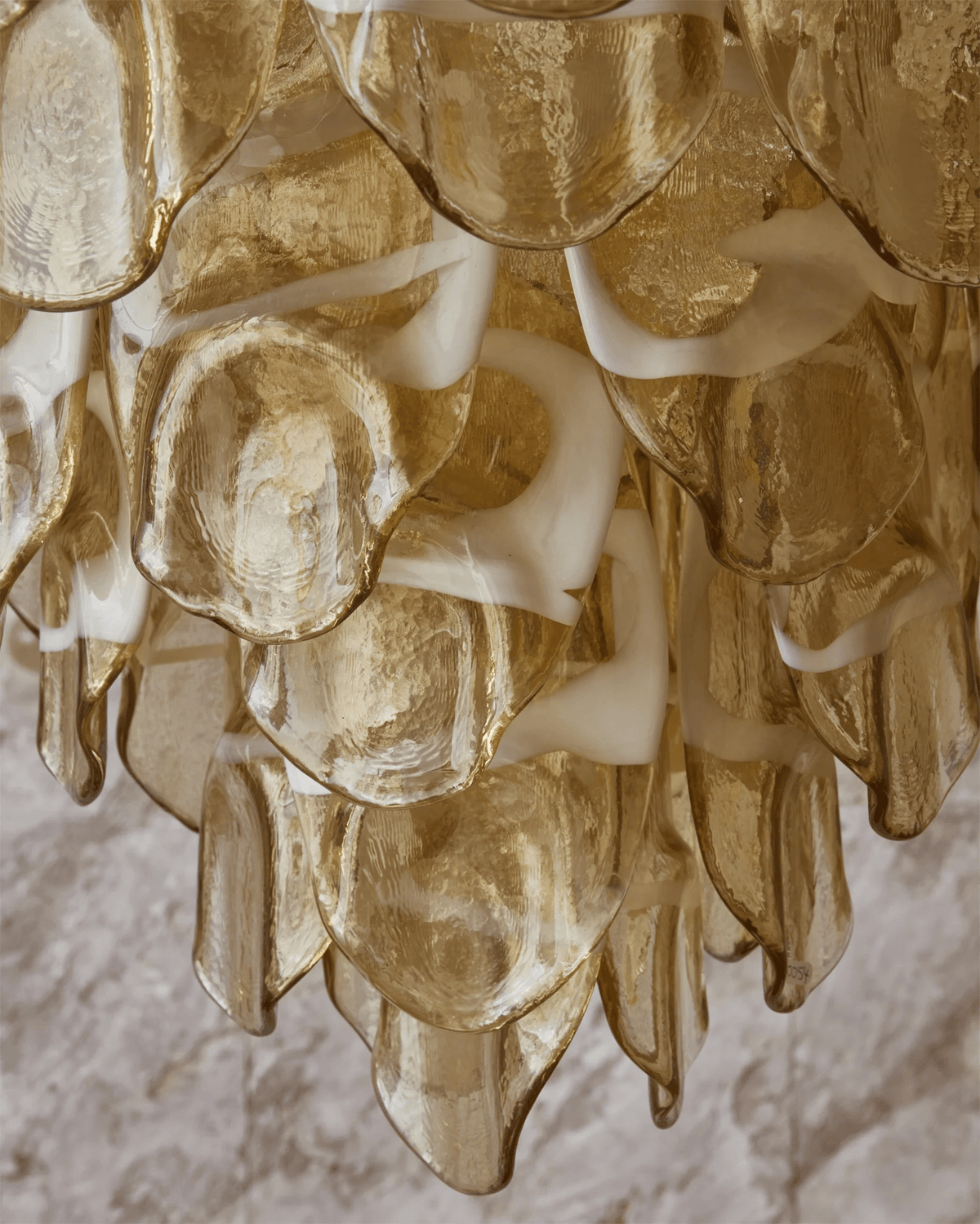 Yellow Glass Chandelier — Chandelier | Maison Monashee — view 16
