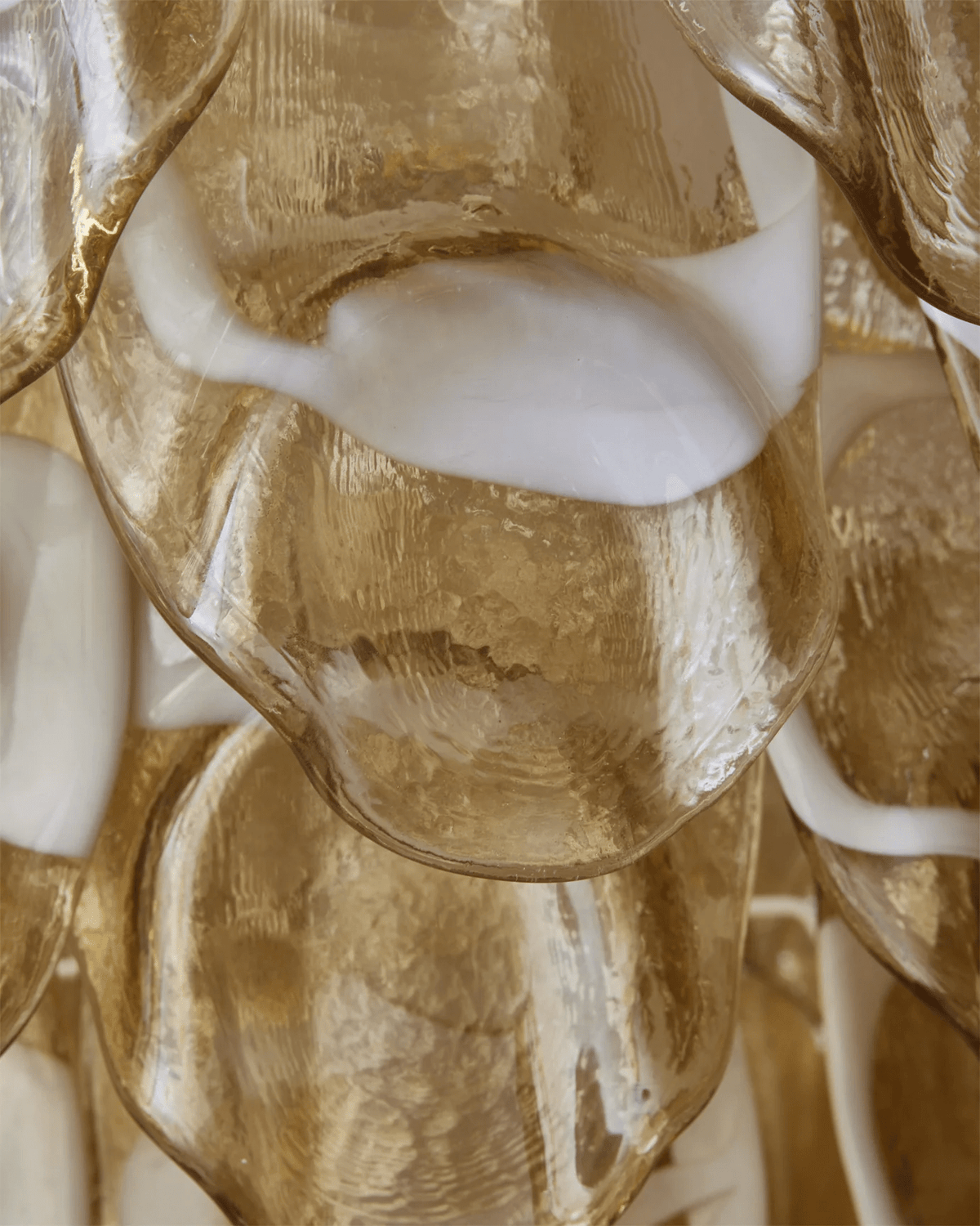 Yellow Glass Chandelier — Chandelier | Maison Monashee — view 17