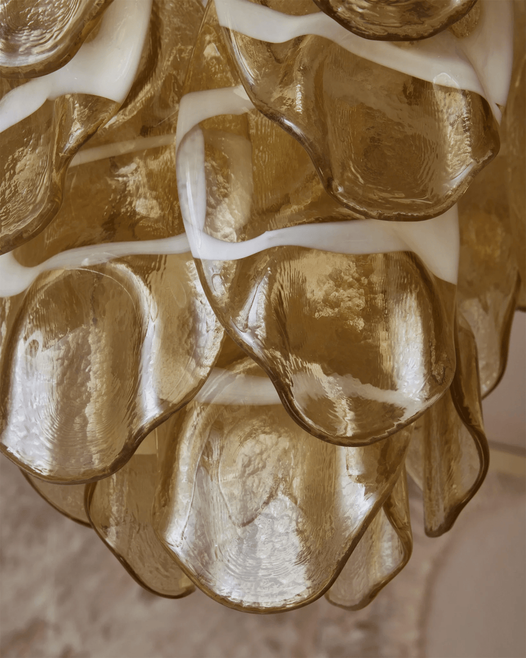 Yellow Glass Chandelier — Chandelier | Maison Monashee — view 18