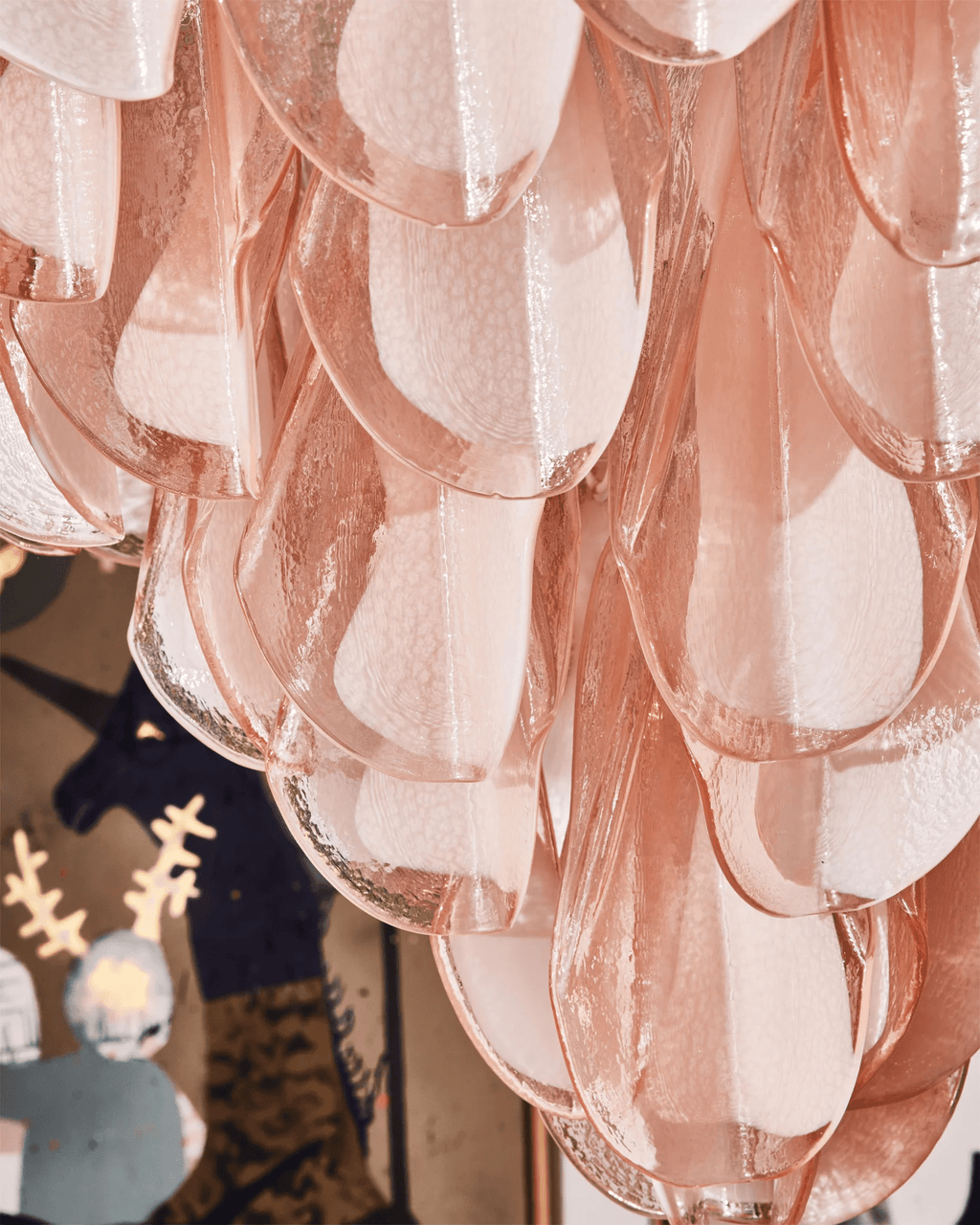 Yellow Glass Chandelier — Chandelier | Maison Monashee — view 10