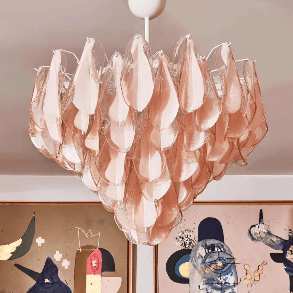 Yellow Glass Chandelier — Chandelier | Maison Monashee — view 3