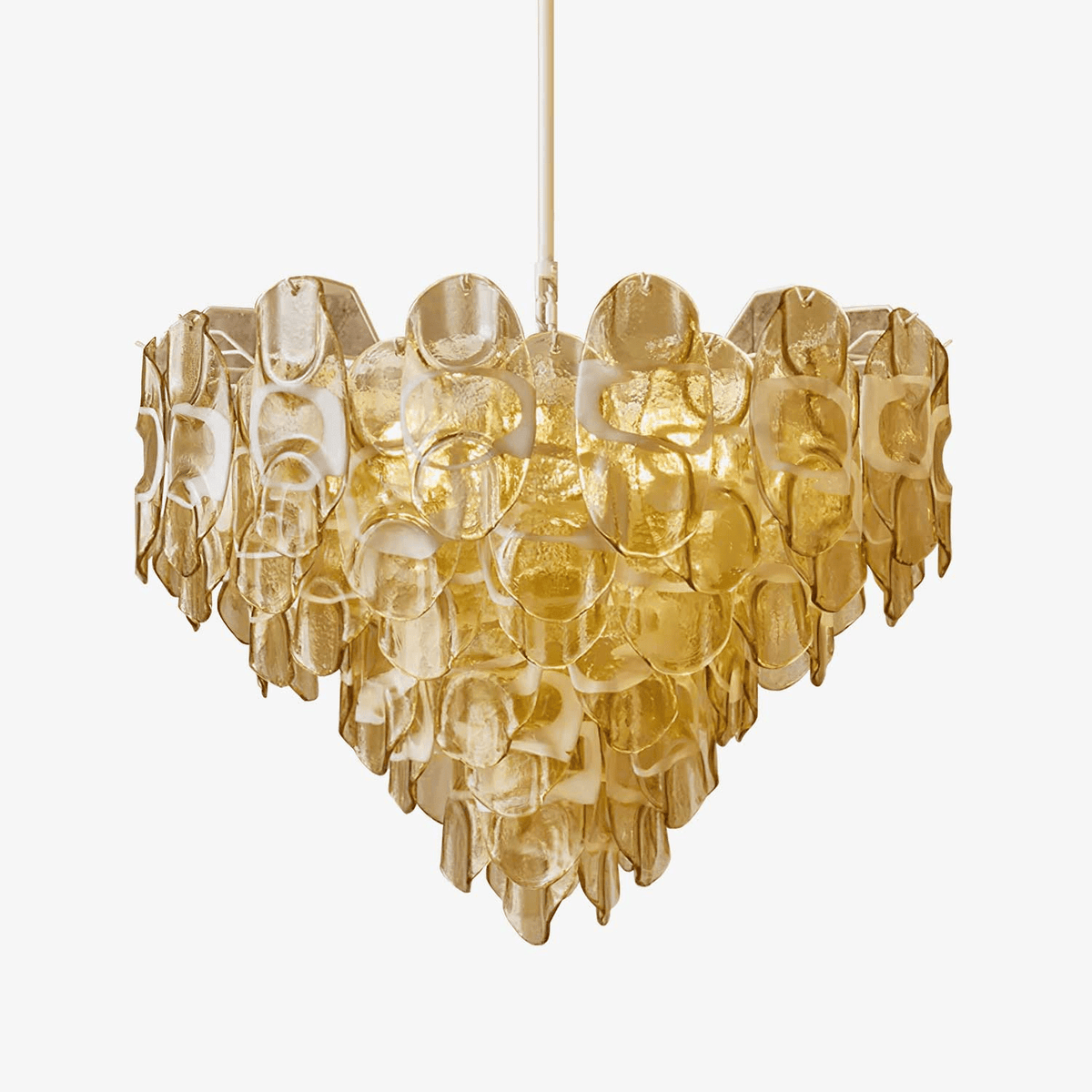 Yellow Glass Chandelier — Chandelier | Maison Monashee