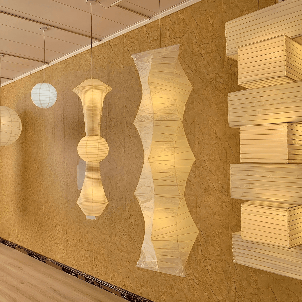 Round Paper Pendant Light — Pendant Light | Maison Monashee — view 2