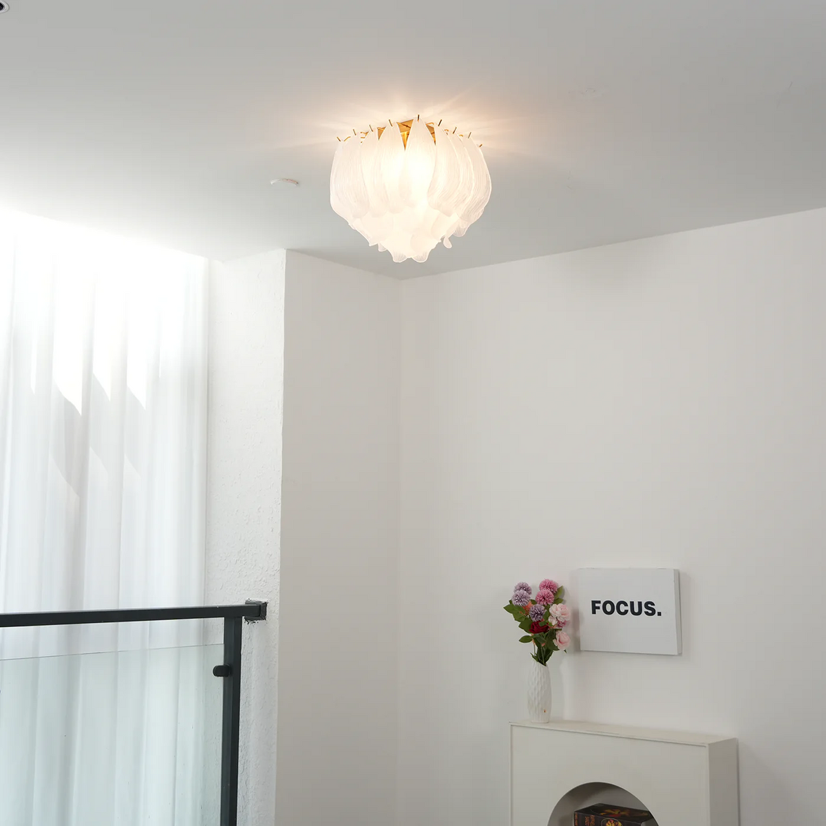 Glass Chandelier Ceiling Light — Ceiling Light | Maison Monashee — view 5