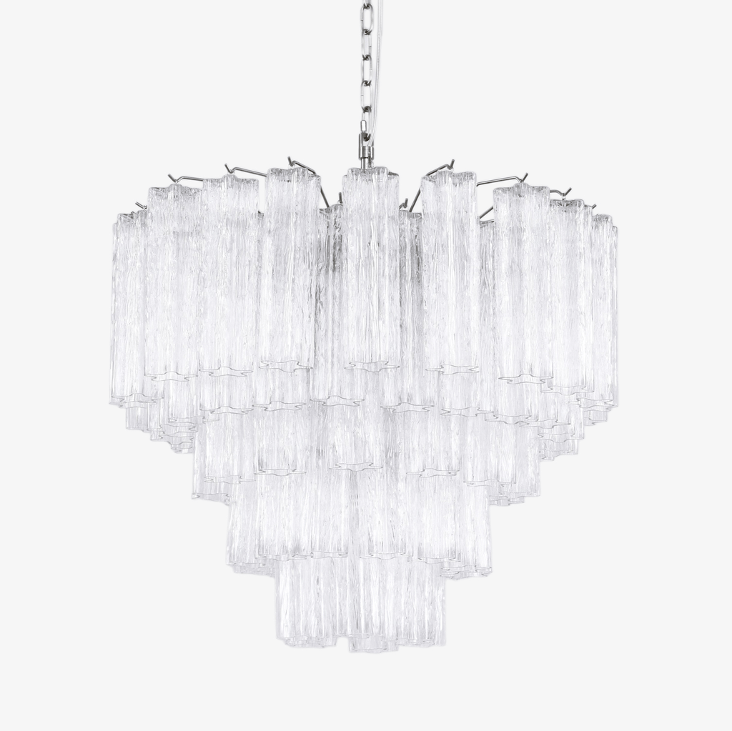 Nickel and Crystal Chandelier — Chandelier | Maison Monashee