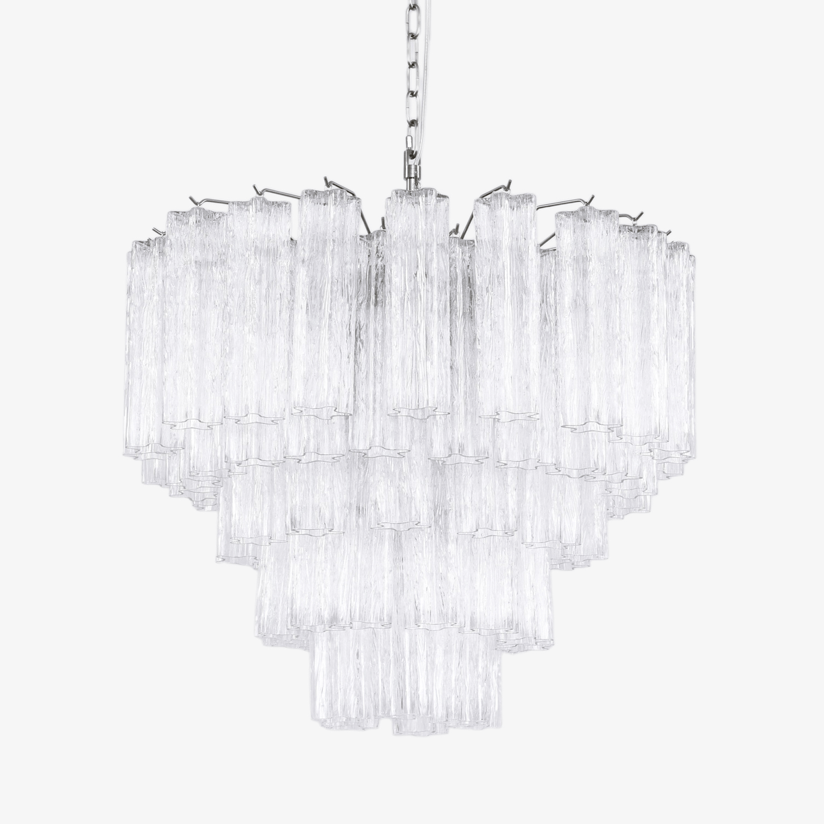 Nickel and Crystal Chandelier — Chandelier | Maison Monashee