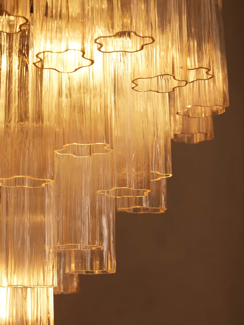 Modern Pink Chandelier — Chandelier | Maison Monashee — view 17