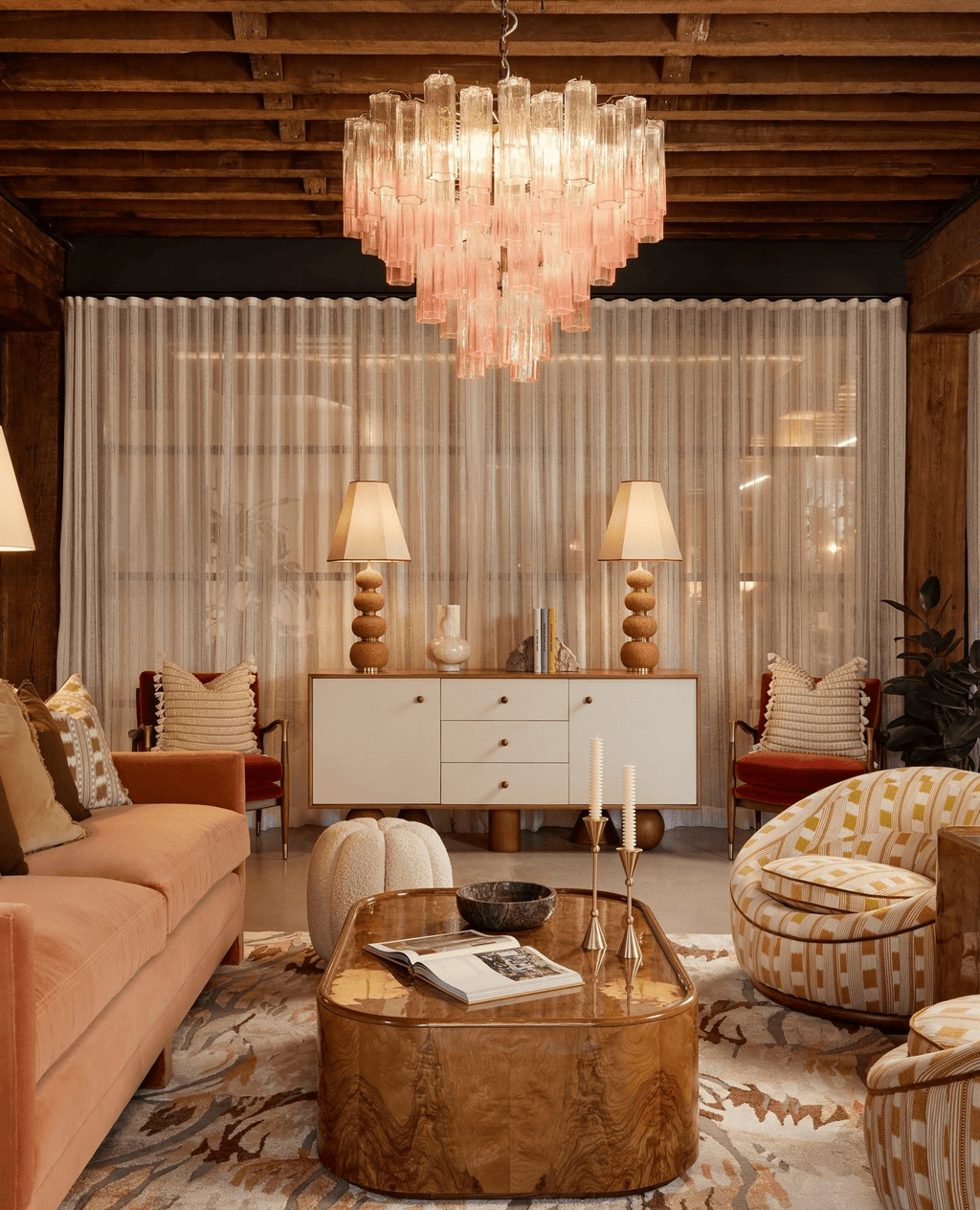 Modern Pink Chandelier — Chandelier | Maison Monashee — view 19