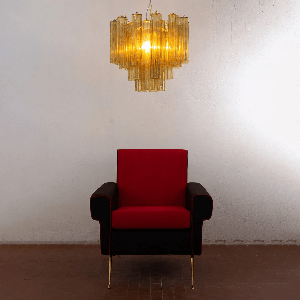 Art Deco Murano Glass Chandelier — Chandelier | Maison Monashee — view 8