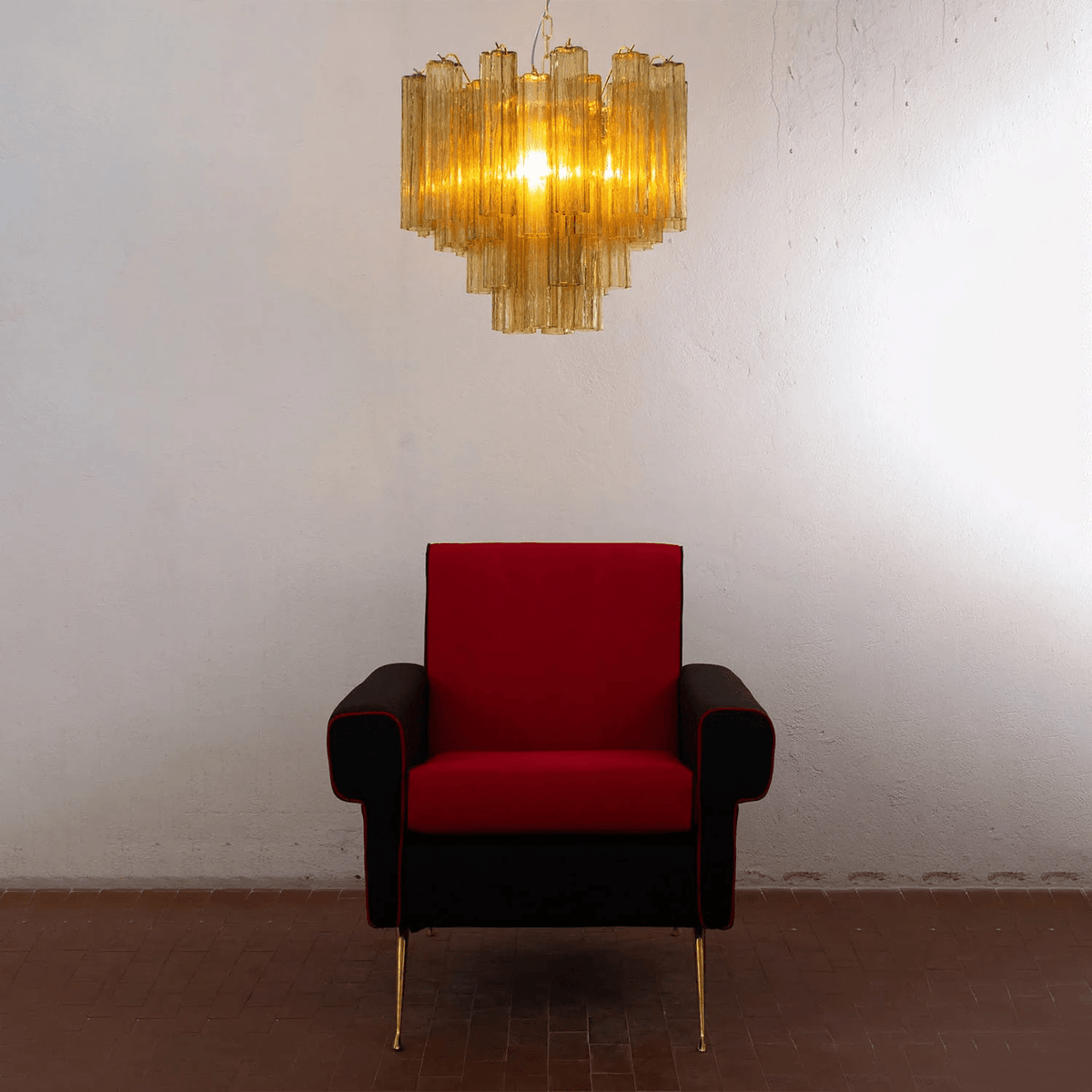 Art Deco Murano Glass Chandelier — Chandelier | Maison Monashee — view 8