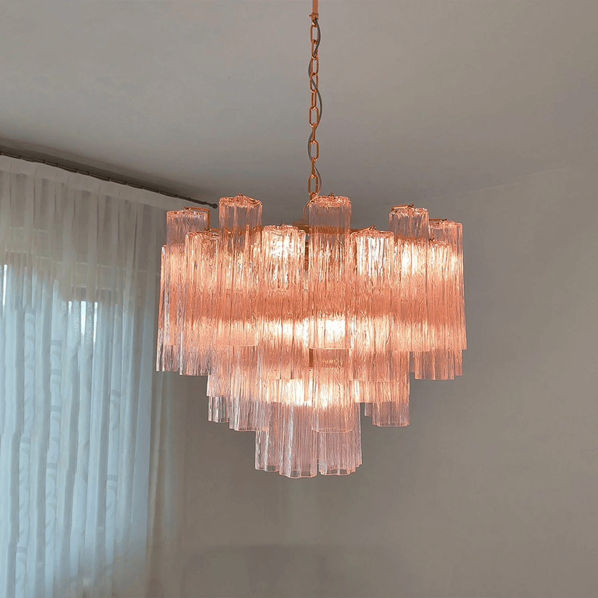 Art Deco Murano Glass Chandelier — Chandelier | Maison Monashee — view 2