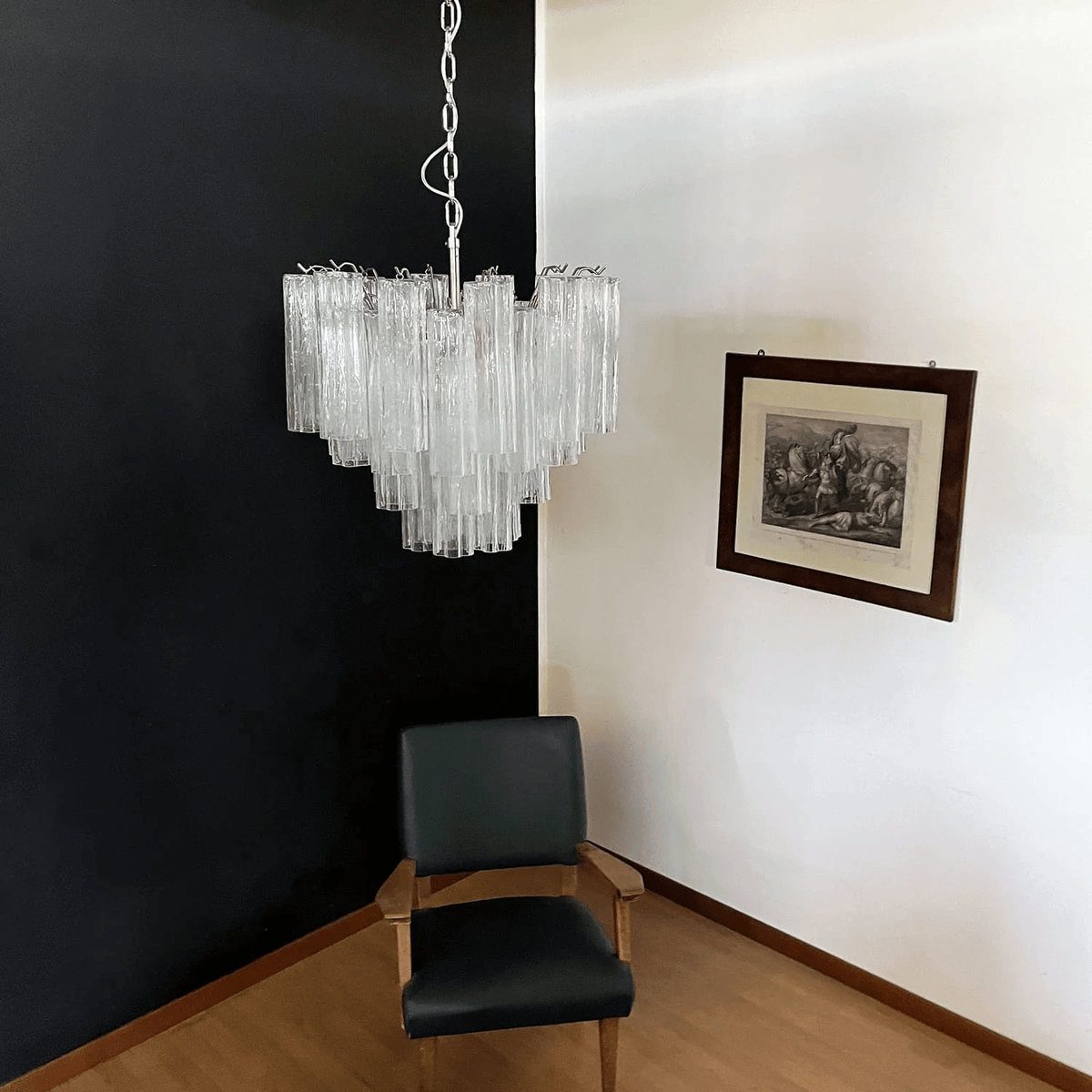 Art Deco Murano Glass Chandelier — Chandelier | Maison Monashee — view 11
