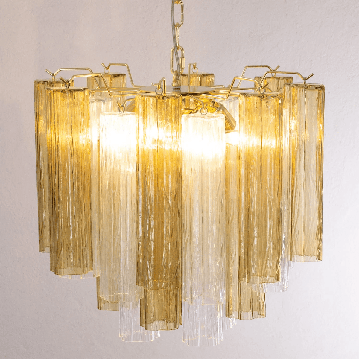Art Deco Murano Glass Chandelier — Chandelier | Maison Monashee — view 12