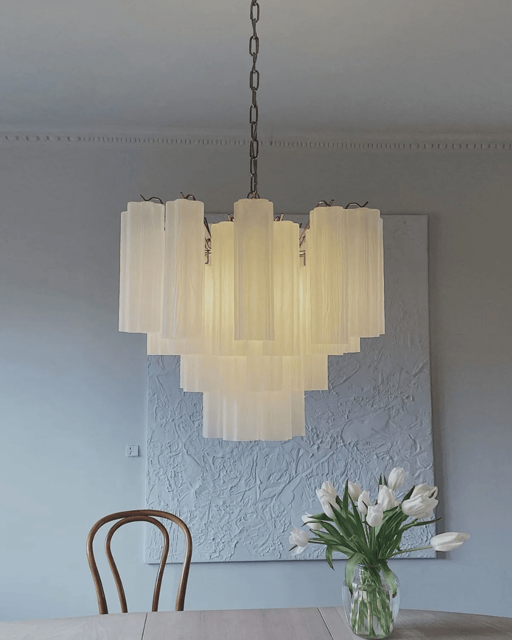 Art Deco Murano Glass Chandelier — Chandelier | Maison Monashee — view 17