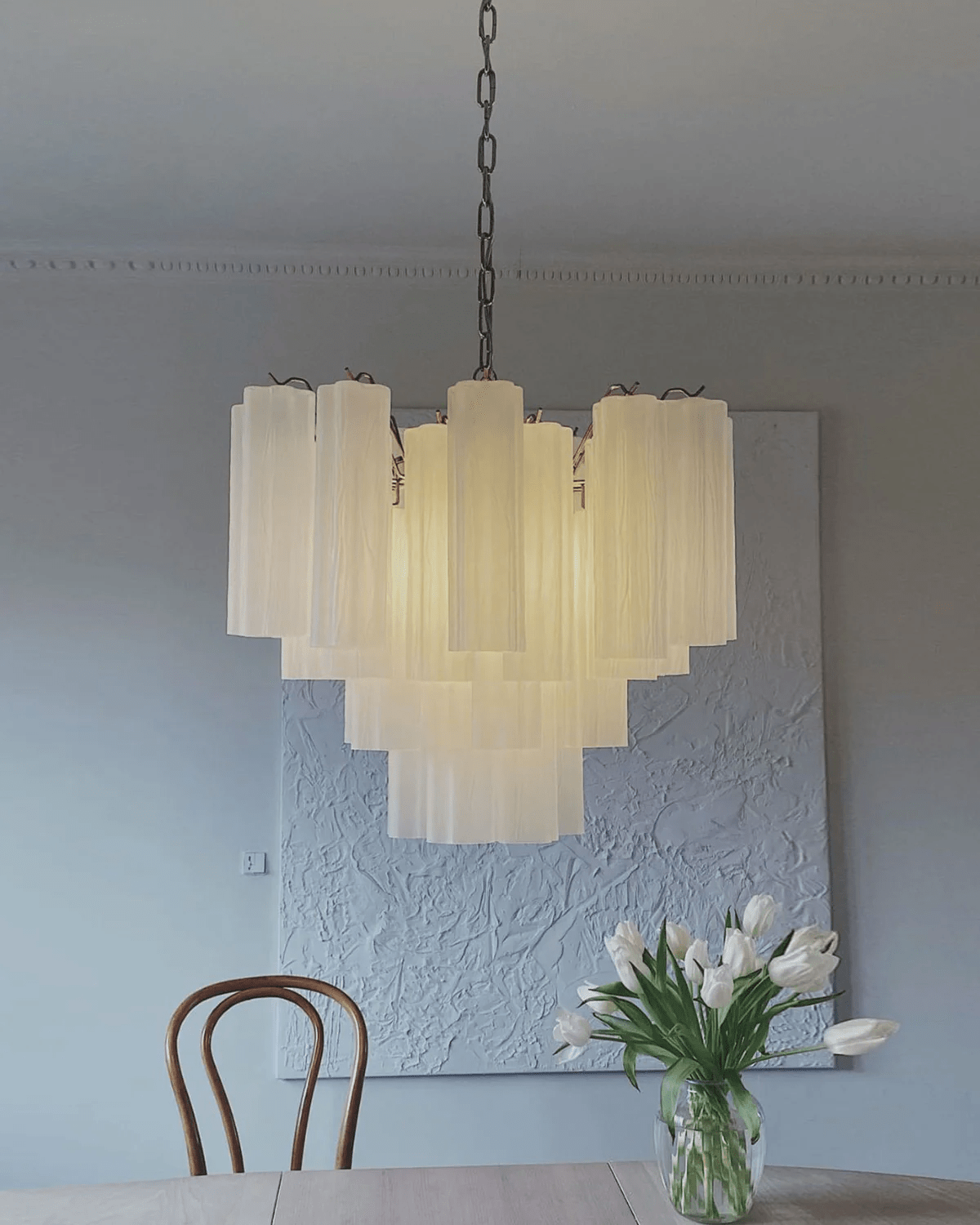 Art Deco Murano Glass Chandelier — Chandelier | Maison Monashee — view 17