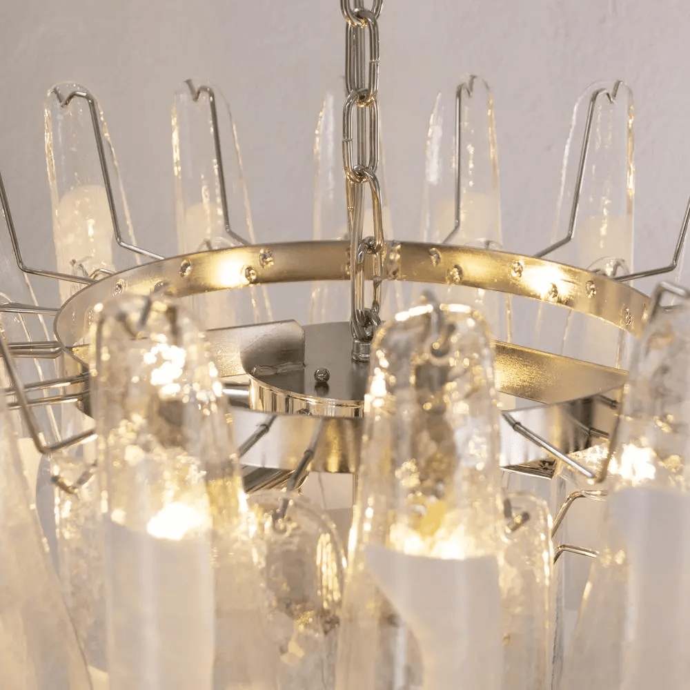 Murano Glass Tiered Chandelier — Chandelier | Maison Monashee — view 45