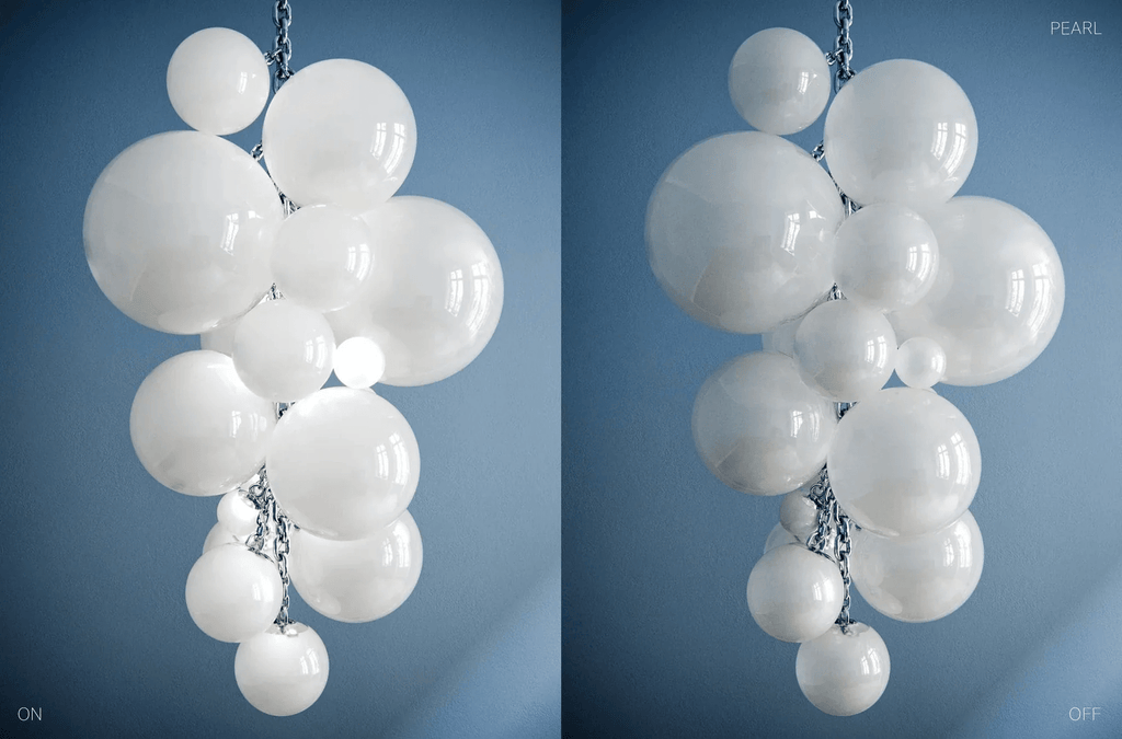 Glass Orb Chandelier — Chandelier | Maison Monashee — view 19
