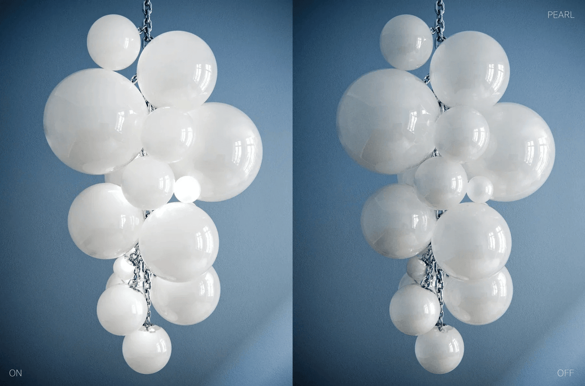 Glass Orb Chandelier — Chandelier | Maison Monashee — view 19