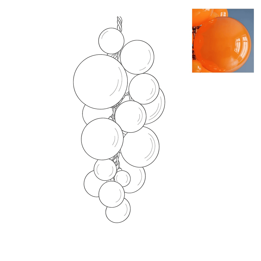 Glass Orb Chandelier — Chandelier | Maison Monashee — view 29