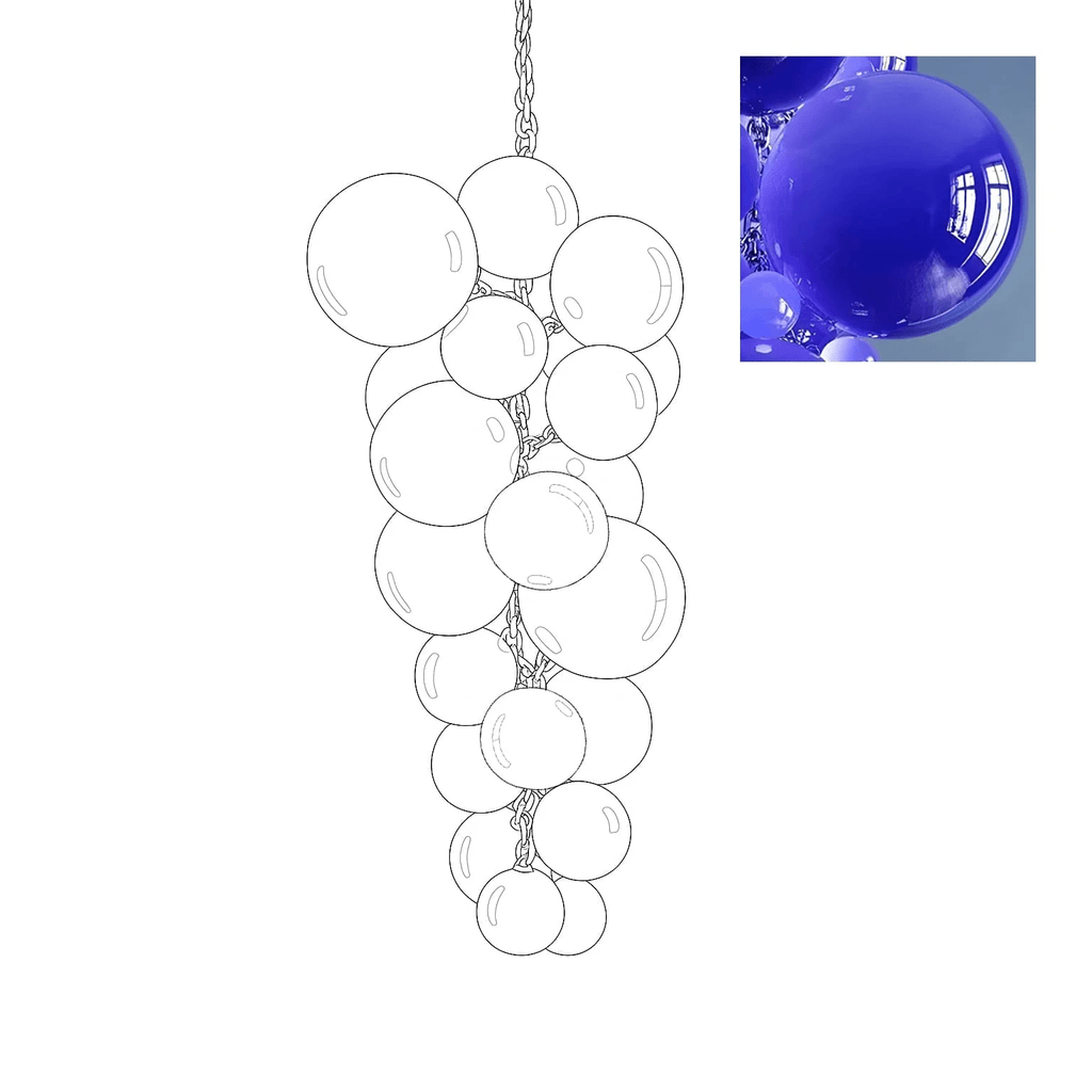 Glass Orb Chandelier — Chandelier | Maison Monashee — view 32